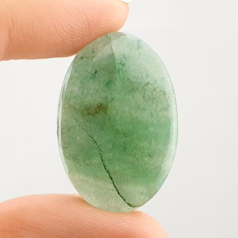 Green jade cabochon 29x19 mm no 58 Green jade cabochon 29x19 mm no 58