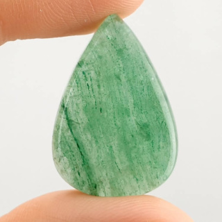 Green jade cabochon 29x20 mm no 14