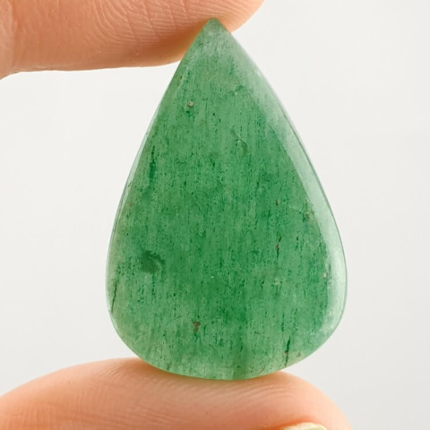 Green jade cabochon 29x20 mm no 55 Green jade cabochon 29x20 mm no 55