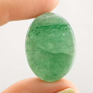 Jade green cabochon 29x21 mm no 34