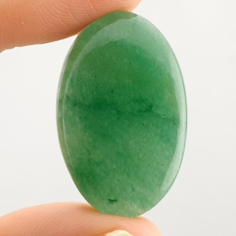 Green jade cabochon 30x19 mm no 31 Green jade cabochon 30x19 mm no 31