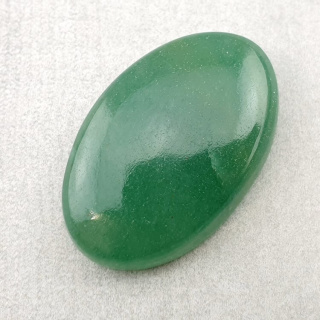 Green jade cabochon 30x19 mm no 31