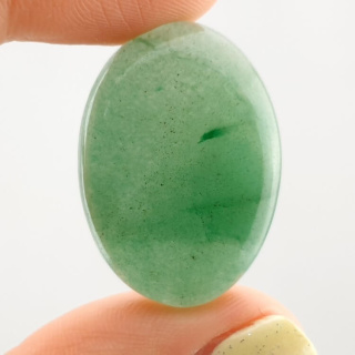 Jade green cabochon 30x21 mm no. 45