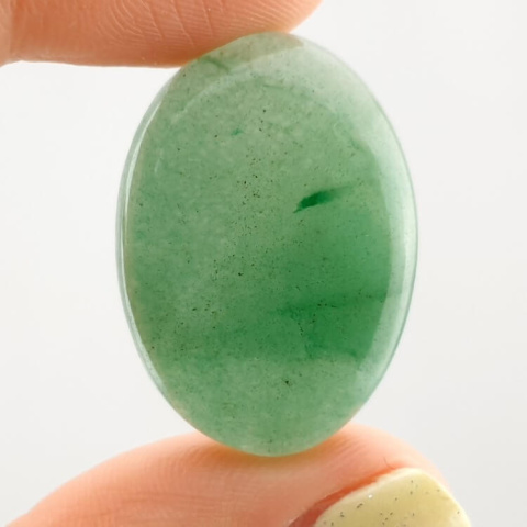 Green jade cabochon 30x21 mm no 45 Green jade cabochon 30x21 mm no 45