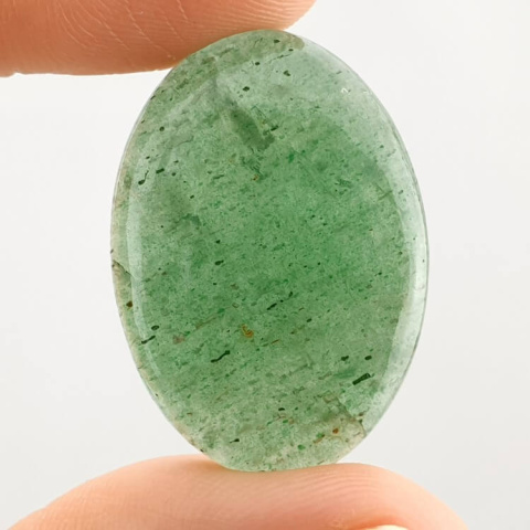 Green jade cabochon 30x22 mm no 12 Green jade cabochon 30x22 mm no 12