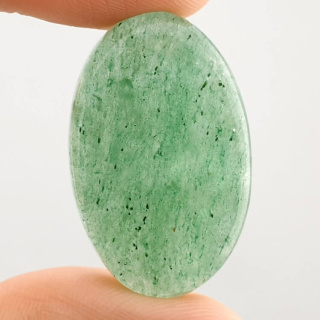 Green jade cabochon 31x20 mm no 33