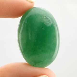 Jade green cabochon 31x21 mm no. 3