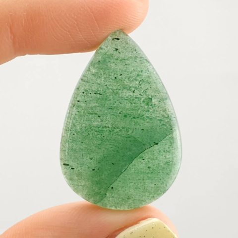 Green jade cabochon 31x21 mm no 53 Green jade cabochon 31x21 mm no 53