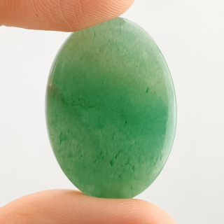 Jade green cabochon 31x22 mm no. 6