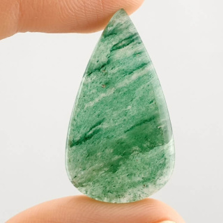 Green jade cabochon 32x18 mm no 44