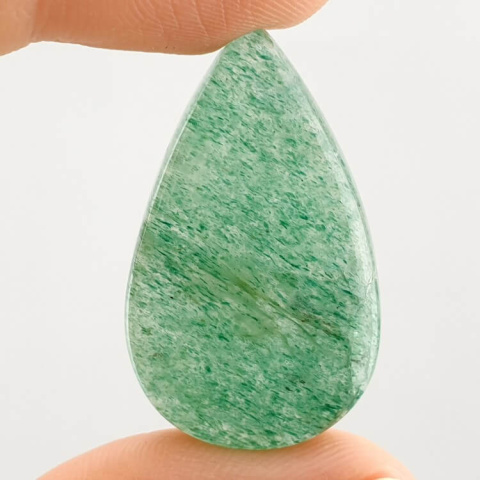 Green jade cabochon 32x19 mm no 48