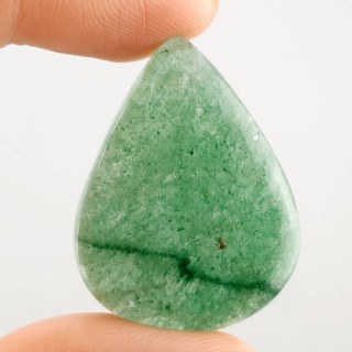 Jade green cabochon 32x25 mm no 29