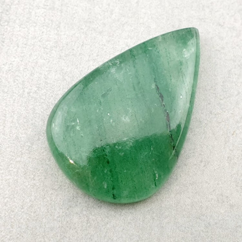 Green jade cabochon 34x23 mm no 35