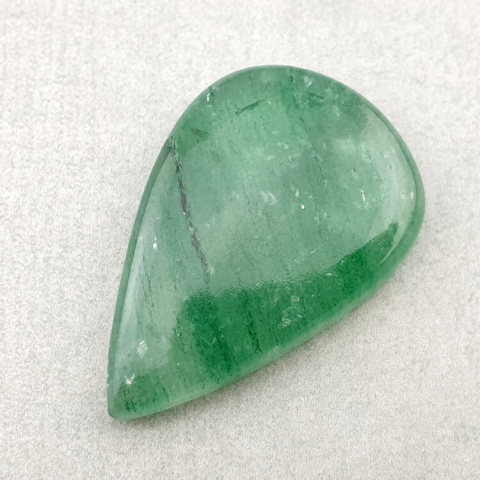 Green jade cabochon 34x23 mm no 35