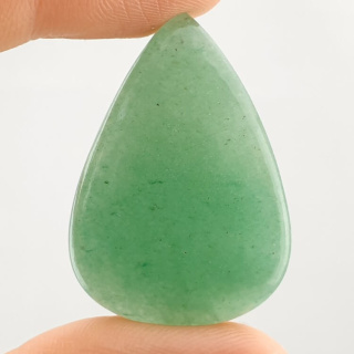 Jade green cabochon 34x24 mm no 7
