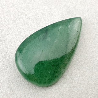 Green jade cabochon 35x21 mm no 10