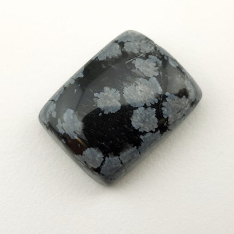 Snow obsidian cabochon 19x14 mm no 75 Snow obsidian cabochon 19x14 mm no 75