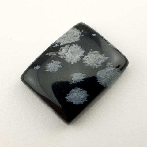 Snow obsidian cabochon 20x16 mm no 12 Snow obsidian cabochon 20x16 mm no 12