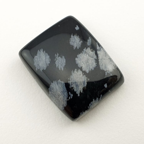 Snow obsidian cabochon 20x16 mm no 12 Snow obsidian cabochon 20x16 mm no 12