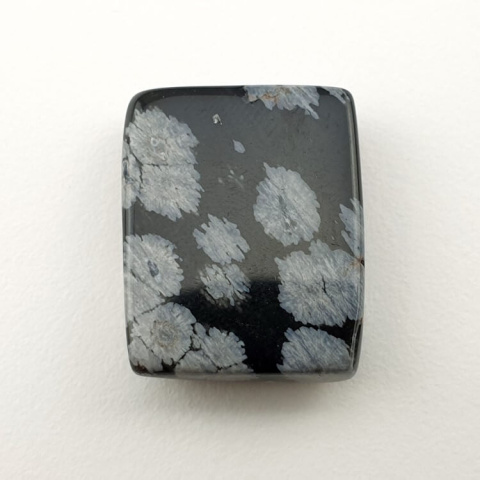 Snow obsidian cabochon 20x16 mm no 12 Snow obsidian cabochon 20x16 mm no 12