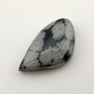 Snow obsidian cabochon 24x14 mm no 92