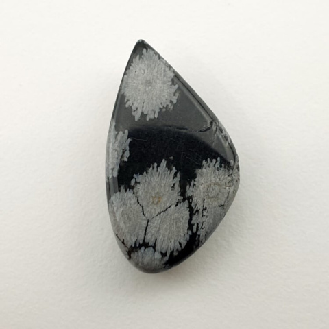 Snow obsidian cabochon 24x14 mm no 92 Snow obsidian cabochon 24x14 mm no 92