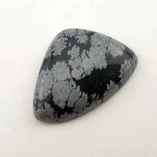Snow obsidian cabochon 24x19 mm no 33