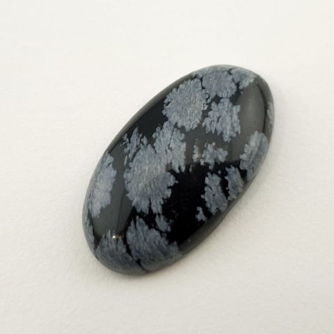 Snow obsidian cabochon 25x14 mm no 90 Snow obsidian cabochon 25x14 mm no 90