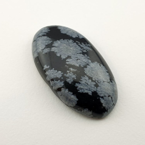 Snow obsidian cabochon 25x14 mm no 90 Snow obsidian cabochon 25x14 mm no 90