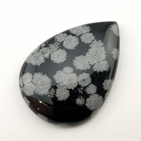 Snow obsidian cabochon 25x25 mm no 37 Snow obsidian cabochon 25x25 mm no 37
