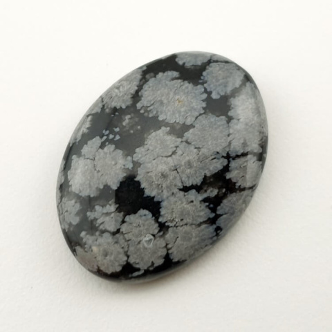 Snow obsidian cabochon 26x19 mm no 23 Snow obsidian cabochon 26x19 mm no 23