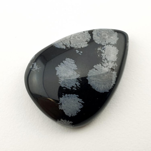 Snow obsidian cabochon 26x19 mm no 28 Snow obsidian cabochon 26x19 mm no 28
