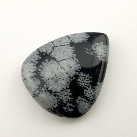 Snow obsidian cabochon 26x21 mm no 51 Snow obsidian cabochon 26x21 mm no 51