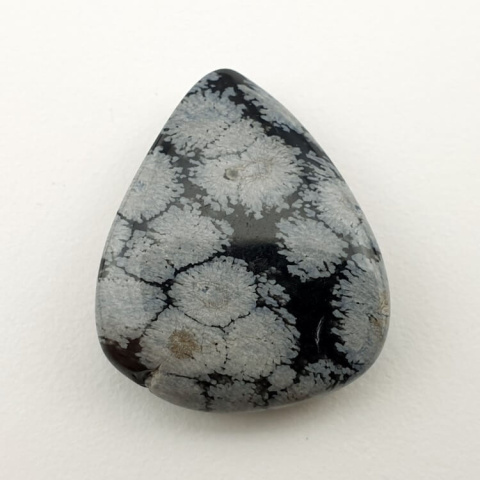 Snow obsidian cabochon 26x21 mm no 51 Snow obsidian cabochon 26x21 mm no 51