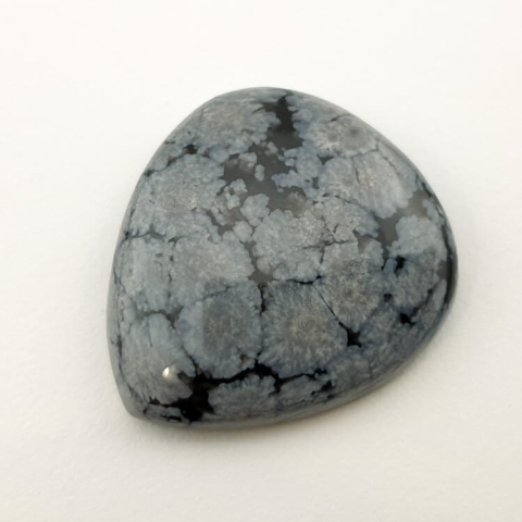 Snow obsidian cabochon 26x23 mm no 19 Snow obsidian cabochon 26x23 mm no 19
