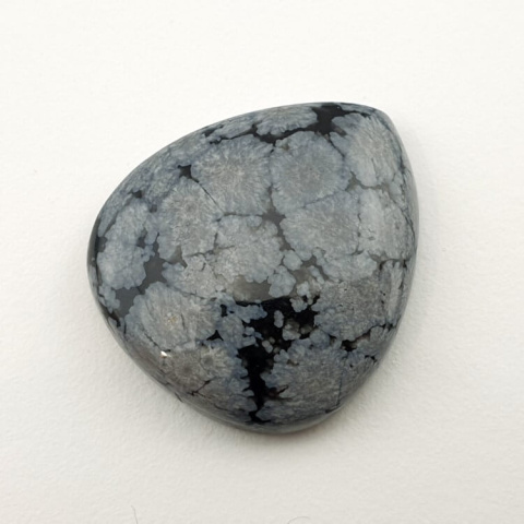 Snow obsidian cabochon 26x23 mm no 19 Snow obsidian cabochon 26x23 mm no 19