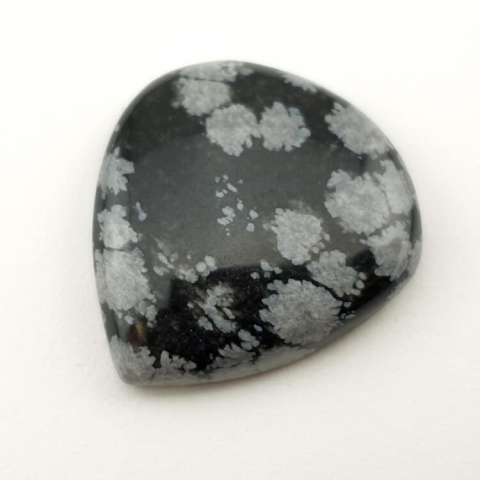 Snow obsidian cabochon 26x24 mm no 9 Snow obsidian cabochon 26x24 mm no 9