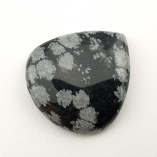 Snow obsidian cabochon 26x24 mm no 9
