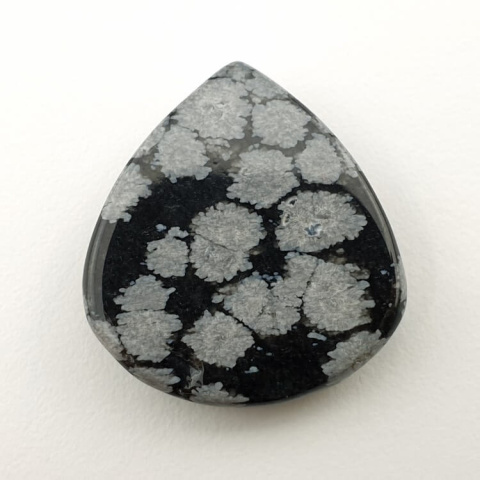Snow obsidian cabochon 26x24 mm no 9 Snow obsidian cabochon 26x24 mm no 9