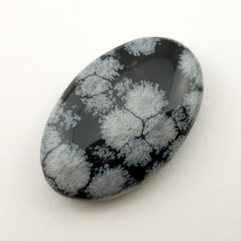 Snow obsidian cabochon 27x18 mm no 71 Snow obsidian cabochon 27x18 mm no 71