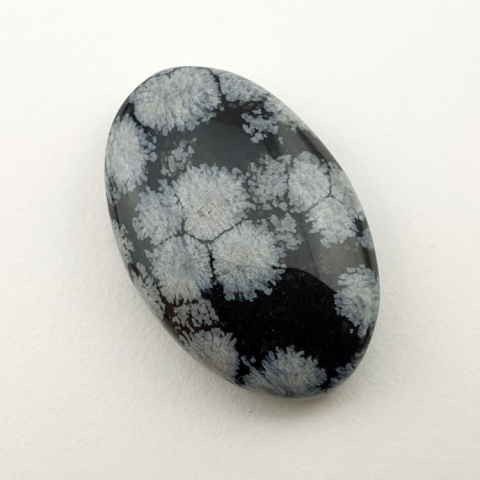 Snow obsidian cabochon 27x18 mm no 71 Snow obsidian cabochon 27x18 mm no 71