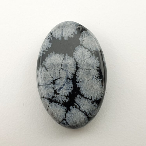 Snow obsidian cabochon 27x18 mm no 71 Snow obsidian cabochon 27x18 mm no 71