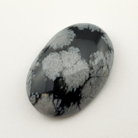 Snow obsidian cabochon 27x19 mm no 5 Snow obsidian cabochon 27x19 mm no 5
