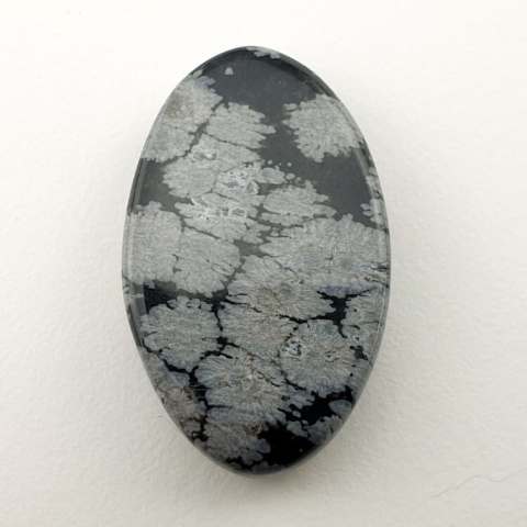 Snow obsidian cabochon 29x18 mm no 73 Snow obsidian cabochon 29x18 mm no 73