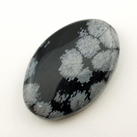 Snow obsidian cabochon 29x19 mm no 50 Snow obsidian cabochon 29x19 mm no 50