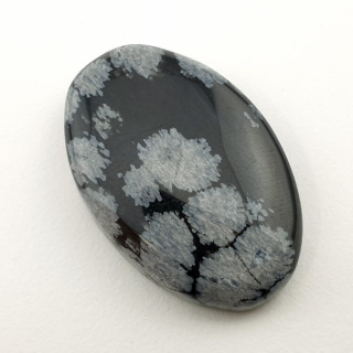 Snow obsidian cabochon 29x19 mm no 50