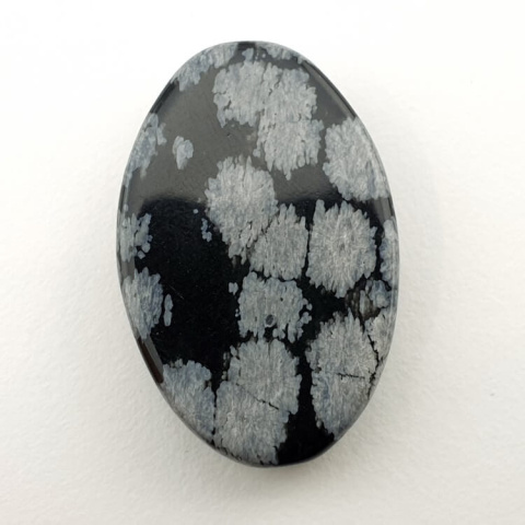 Snow obsidian cabochon 29x19 mm no 50 Snow obsidian cabochon 29x19 mm no 50