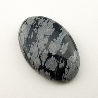 Snow obsidian cabochon 29x19 mm no 76