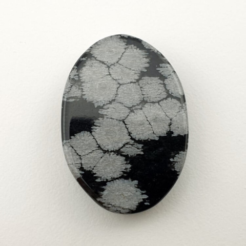 Snow obsidian cabochon 29x20 mm no 43 Snow obsidian cabochon 29x20 mm no 43