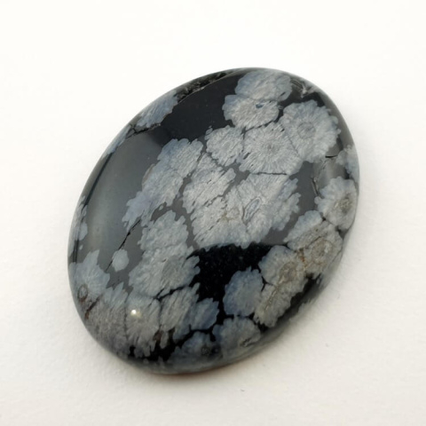 Snow obsidian cabochon 29x22 mm no 56 Snow obsidian cabochon 29x22 mm no 56